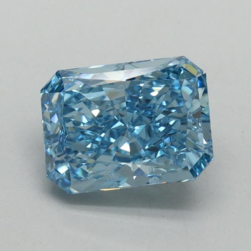 1.50 Ct. Fancy Vivid Blue Radiant Lab Grown Diamond