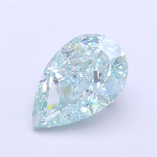 1.65 Ct. Fancy Vivid Green Pear Lab Grown Diamond