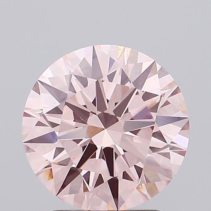 2.10 Ct. Fancy Intense Pink Round Lab Grown Diamond