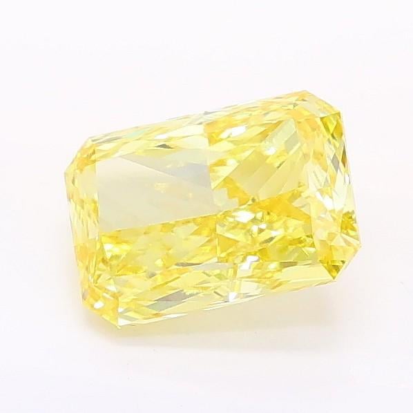 1.03 Ct. Fancy Vivid Yellow Radiant Lab Grown Diamond
