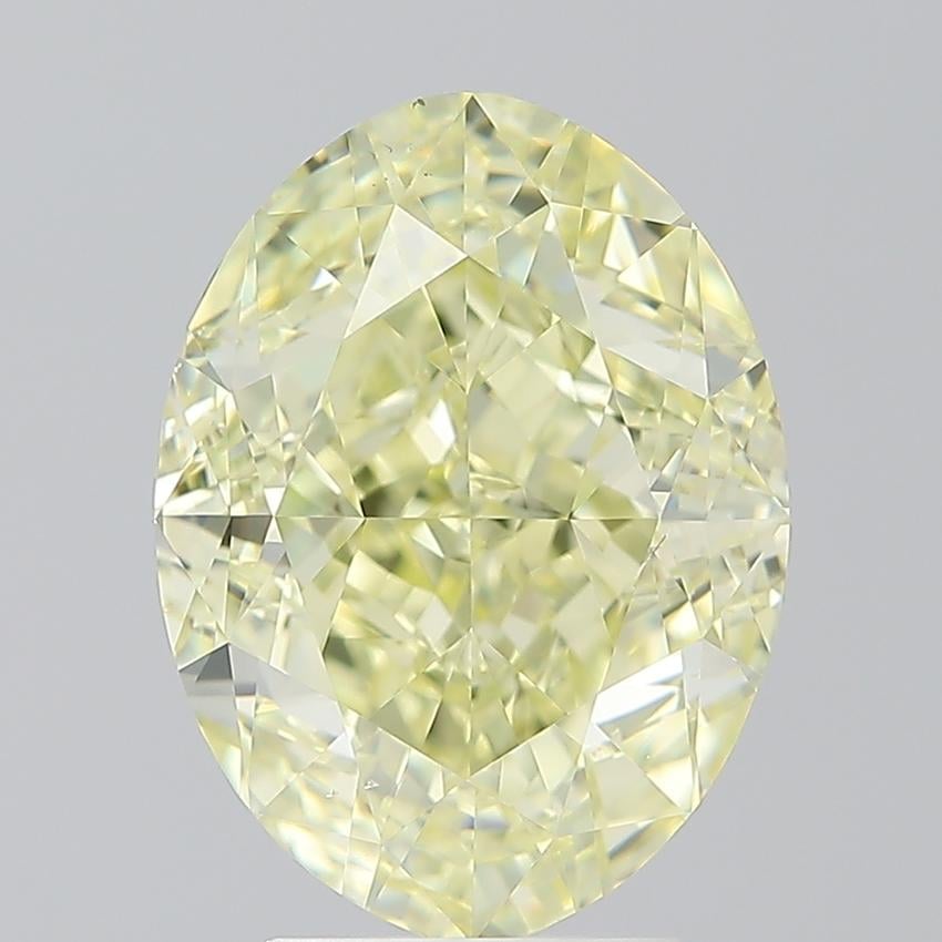 5.02 Ct. Fancy  Yellow Oval Diamond