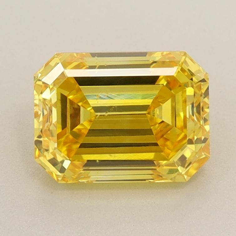 1.51 Ct. Fancy Vivid Yellow Emerald Lab Grown Diamond