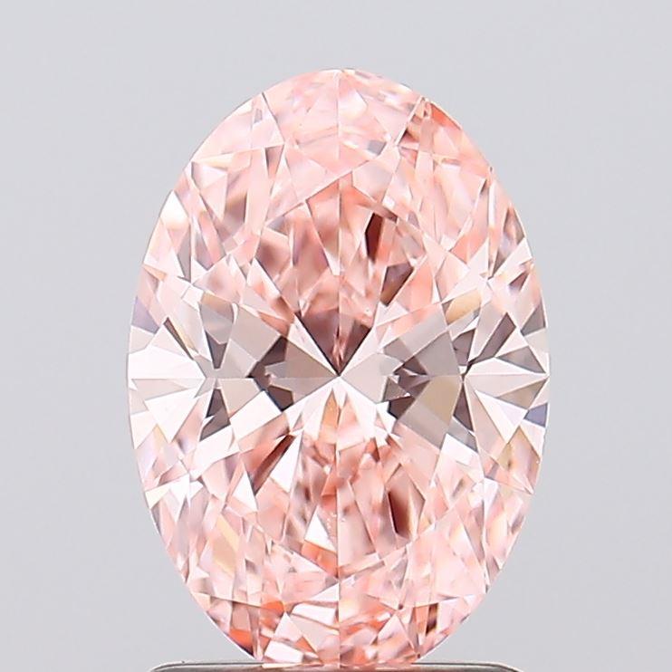 1.25 Ct. Fancy Vivid Pink Oval Lab Grown Diamond