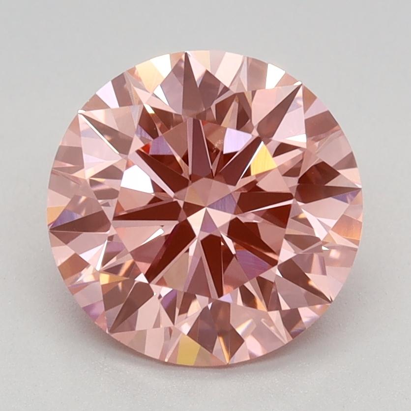 2.01 Ct. Fancy Vivid Pink Round Lab Grown Diamond