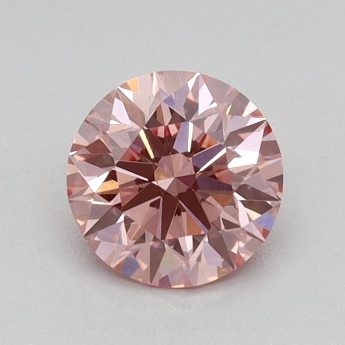 0.52 Ct. Fancy Vivid Pink Round Lab Grown Diamond