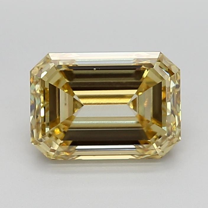 3.00 Ct. Fancy Intense  Yellow Emerald Lab Grown Diamond