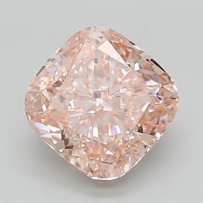 3.40 Ct. Fancy Intense  Pink Cushion Lab Grown Diamond