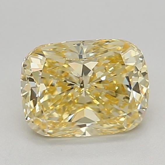 1.11 Ct. Fancy Intense  Yellow Cushion Lab Grown Diamond