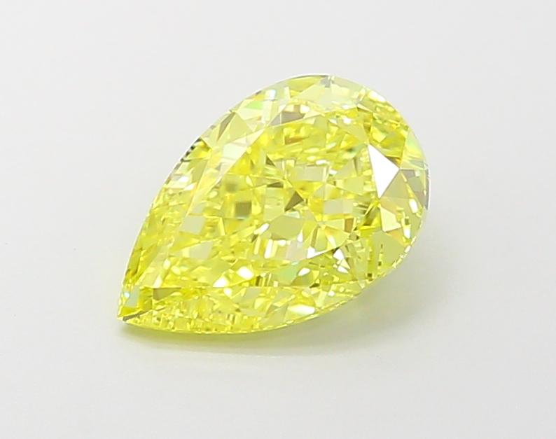 2.03 Ct. Fancy Vivid  Yellow Pear Lab Grown Diamond