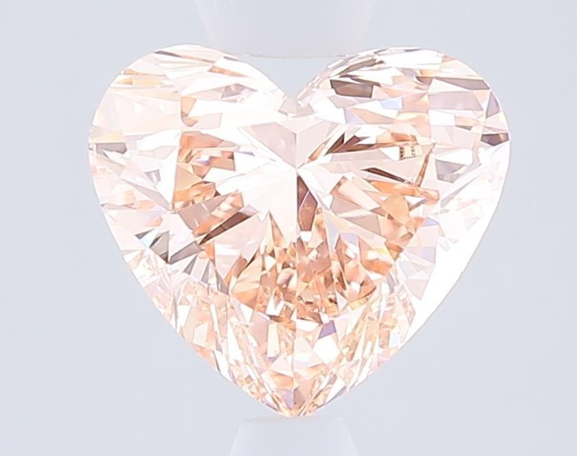 2.04 Ct. Fancy Intense  Pink Heart Lab Grown Diamond