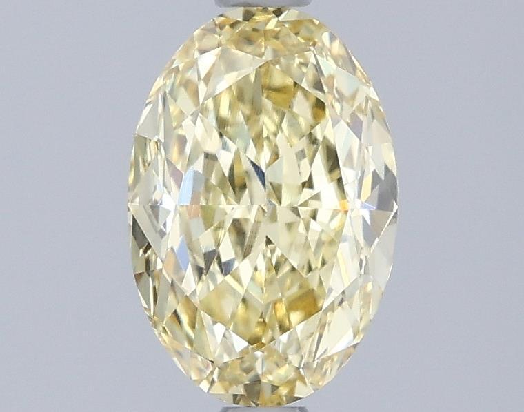 1.56 Ct. Fancy Intense Yellow Oval Lab Grown Diamond
