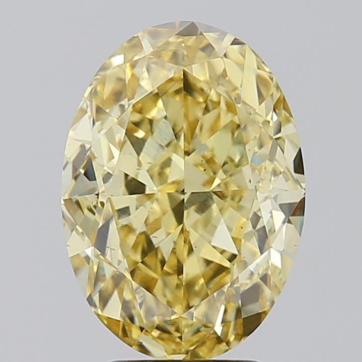5.00 Ct. Fancy Intense Yellow Oval Lab Grown Diamond