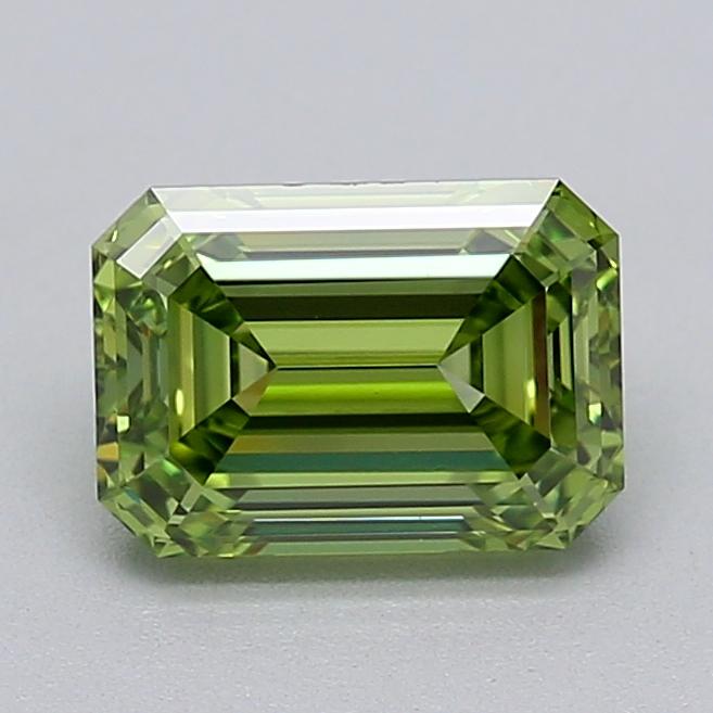 1.04 Ct. Fancy Vivid  Green Emerald Lab Grown Diamond