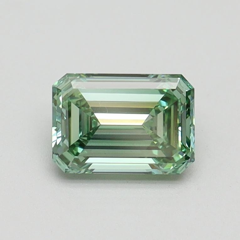 0.70 Ct. Fancy Intense Pacific Green Emerald Lab Grown Diamond
