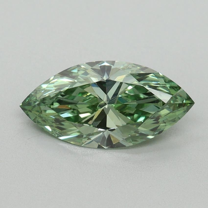 1.51 Ct. Fancy Vivid Green Marquise Lab Grown Diamond