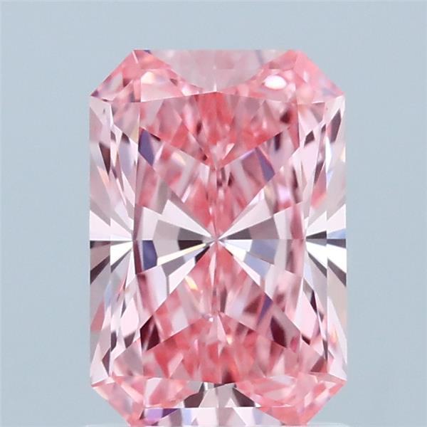 1.52 Ct. Fancy Vivid Pink Radiant Lab Grown Diamond