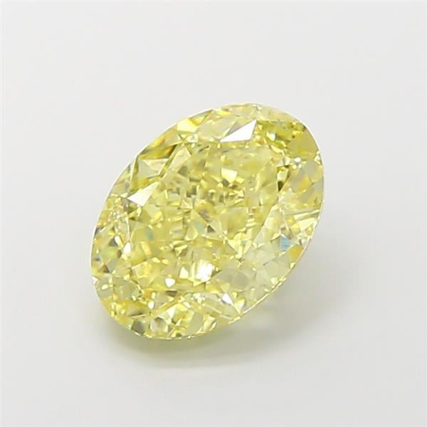 3.05 Ct. Fancy  Yellow Oval Lab Grown Diamond