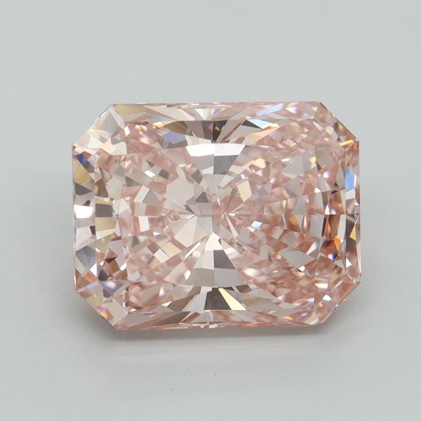 5.10 Ct. Fancy Vivid Pink Radiant Lab Grown Diamond