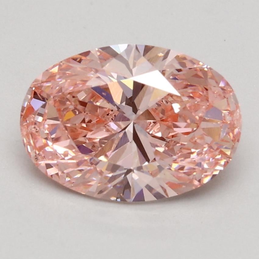 1.50 Ct. Fancy Intense Pink Oval Lab Grown Diamond