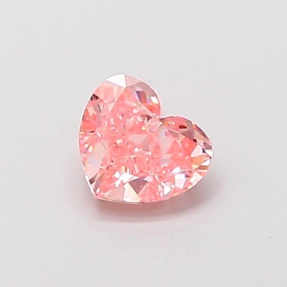 0.38 Ct. Fancy Vivid  Pink Heart Lab Grown Diamond