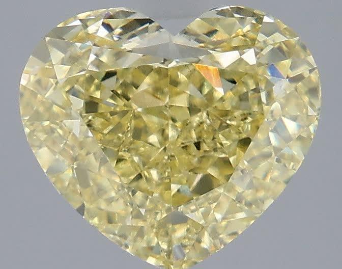 3.10 Ct. Fancy Intense Yellow Heart Lab Grown Diamond
