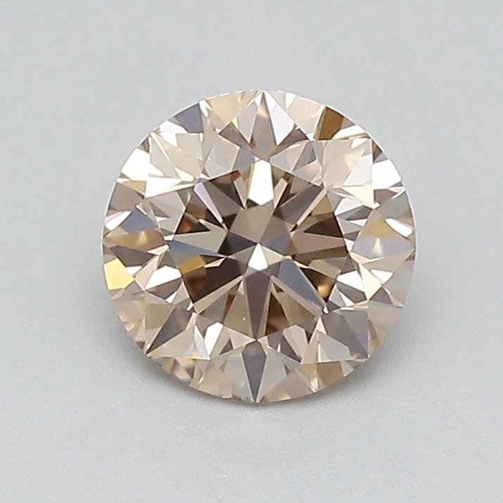 0.51 Ct. Light  Brown Round Lab Grown Diamond