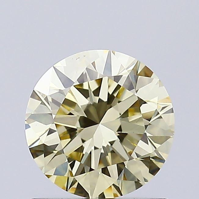 0.77 Ct. Fancy Light Yellow Round Lab Grown Diamond