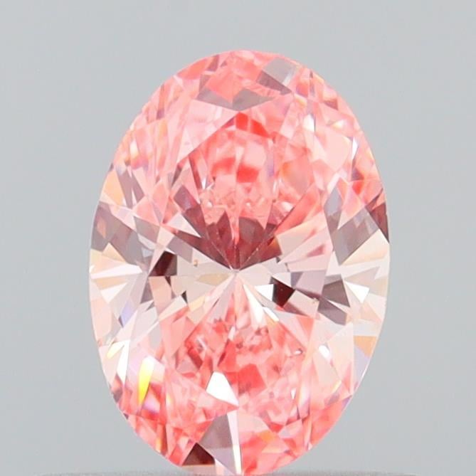 0.53 Ct. Fancy Vivid Pink Oval Lab Grown Diamond