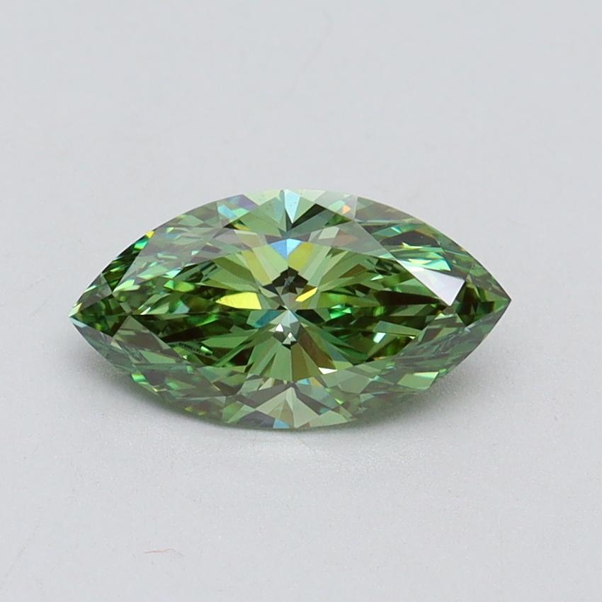 1.01 Ct. Fancy Vivid Green Marquise Lab Grown Diamond