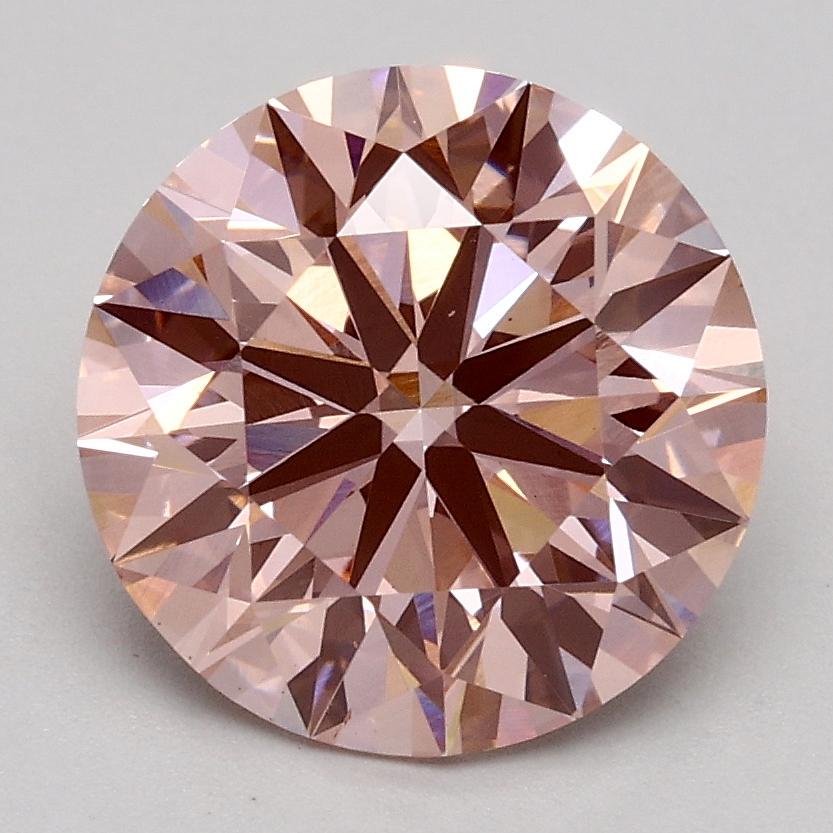 2.21 Ct. Fancy Intense Pink Round Lab Grown Diamond