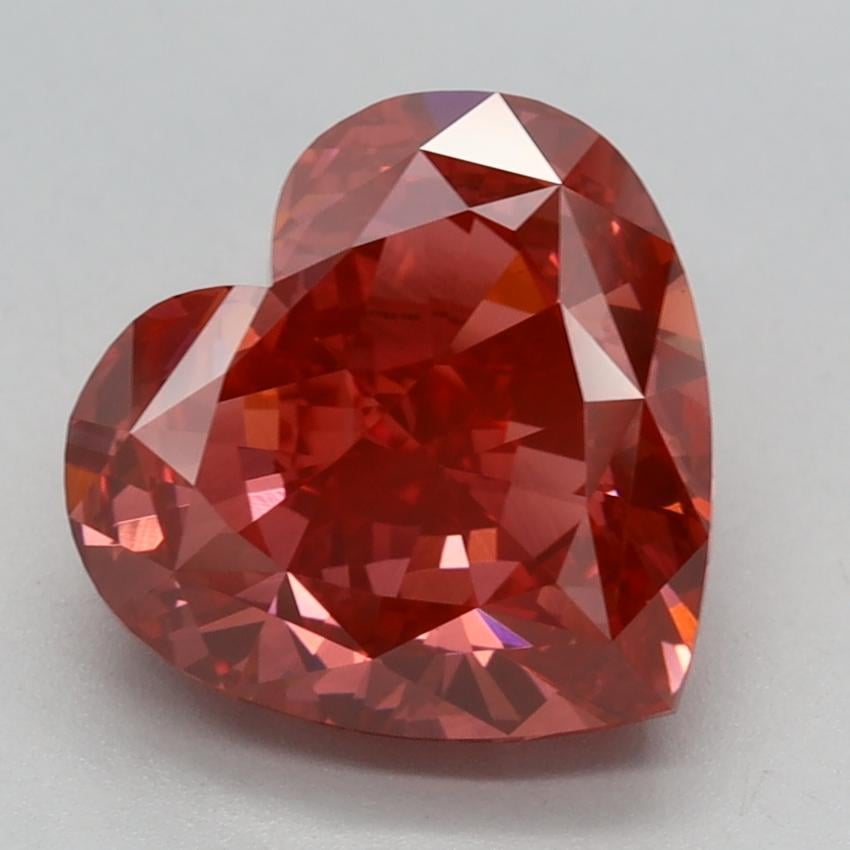 3.30 Ct. Fancy Vivid Pink Heart Lab Grown Diamond