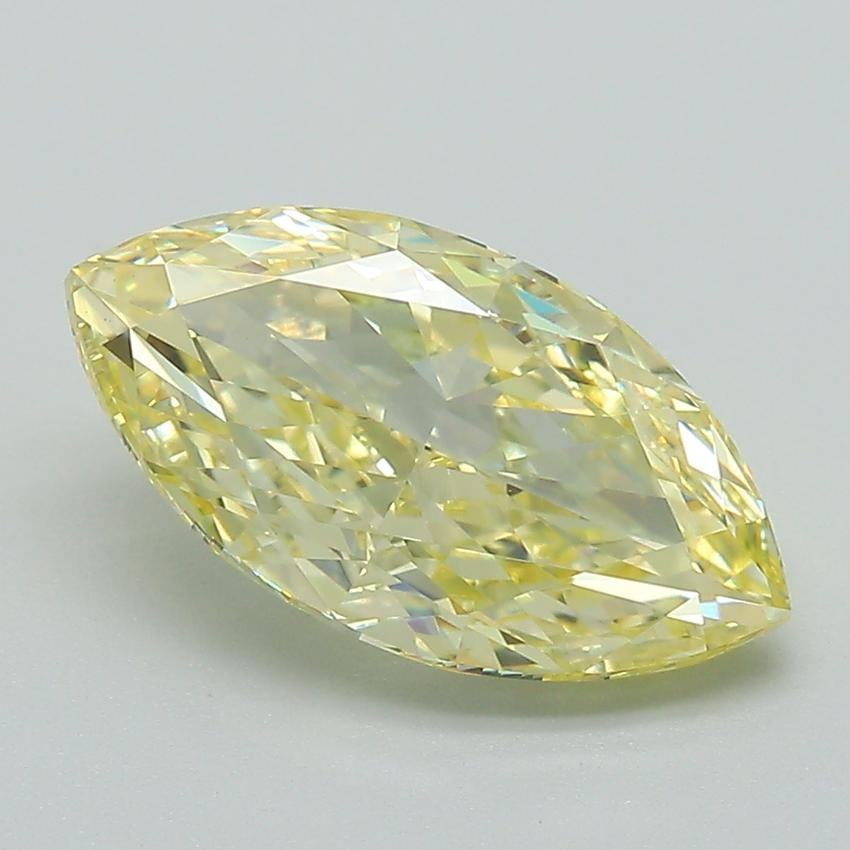 2.69 Ct. Fancy Yellow Marquise Lab Grown Diamond
