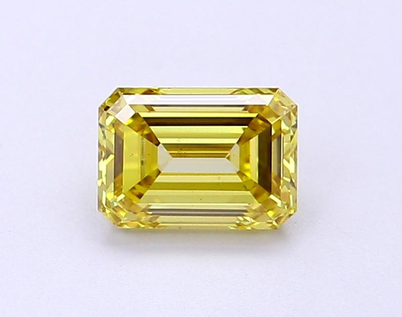 1.08 Ct. Fancy Intense Yellow Emerald Lab Grown Diamond