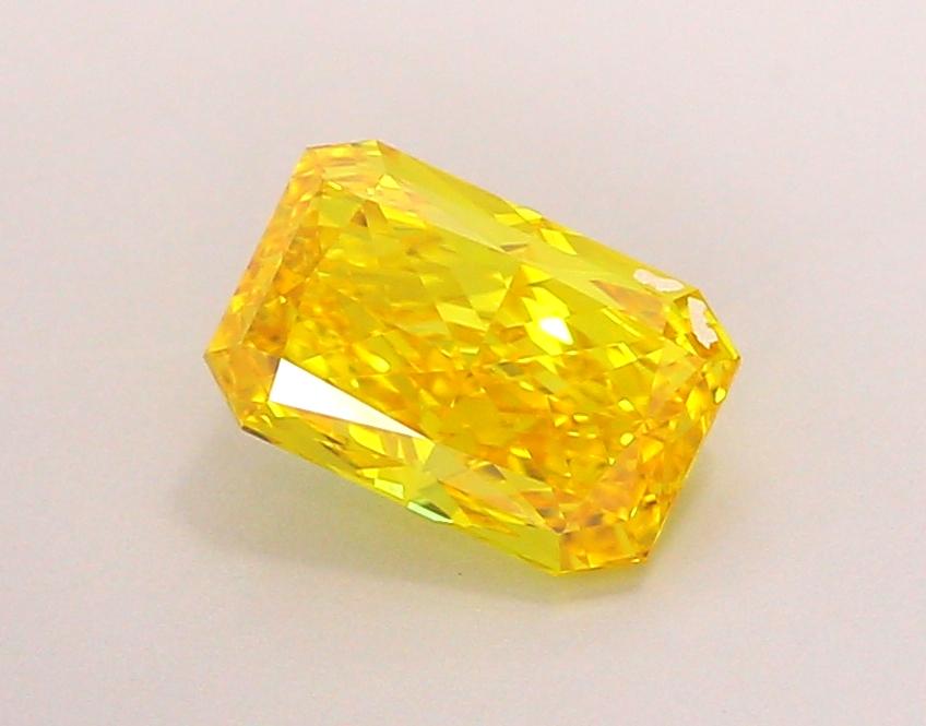 1.25 Ct. Fancy Vivid Yellow Radiant Lab Grown Diamond