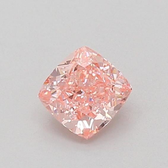 0.53 Ct. Fancy Vivid Pink Cushion Lab Grown Diamond