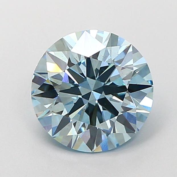 1.80 Ct. Fancy Intense Blue Round Lab Grown Diamond