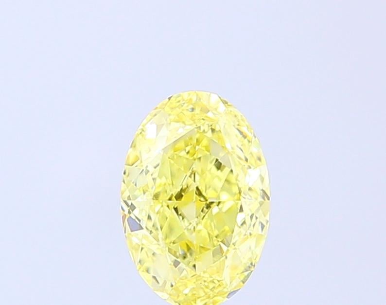 1.17 Ct. Fancy Intense  Yellow Oval Lab Grown Diamond