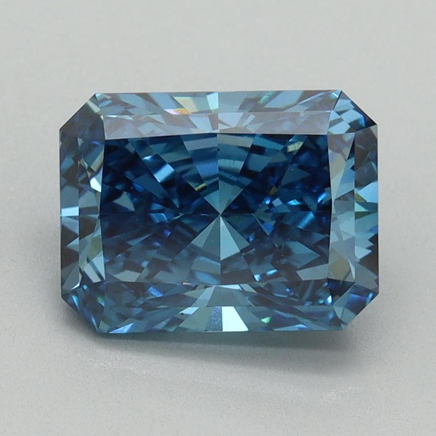 2.12 Ct. Fancy Vivid Blue Radiant Lab Grown Diamond