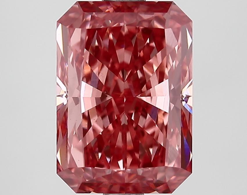 2.67 Ct. Fancy Vivid Pink Radiant Lab Grown Diamond