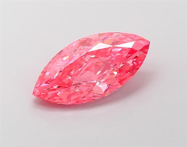 2.15 Ct. Fancy Vivid Pink Marquise Lab Grown Diamond