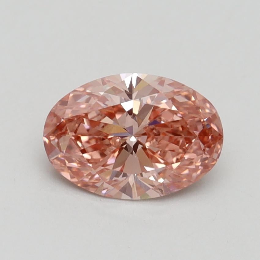 1.10 Ct. Fancy Intense Pink Oval Lab Grown Diamond