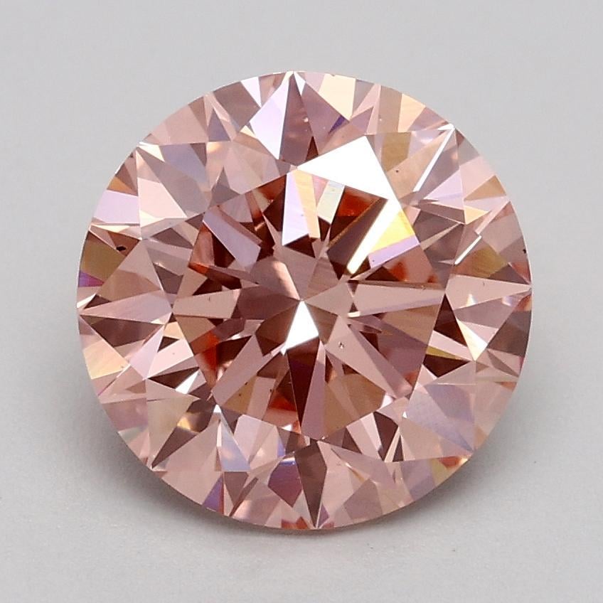 1.81 Ct. Fancy Intense Pink Round Lab Grown Diamond