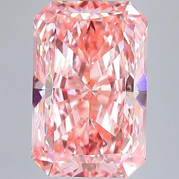 11.08 Ct. Fancy Vivid Pink Radiant Lab Grown Diamond