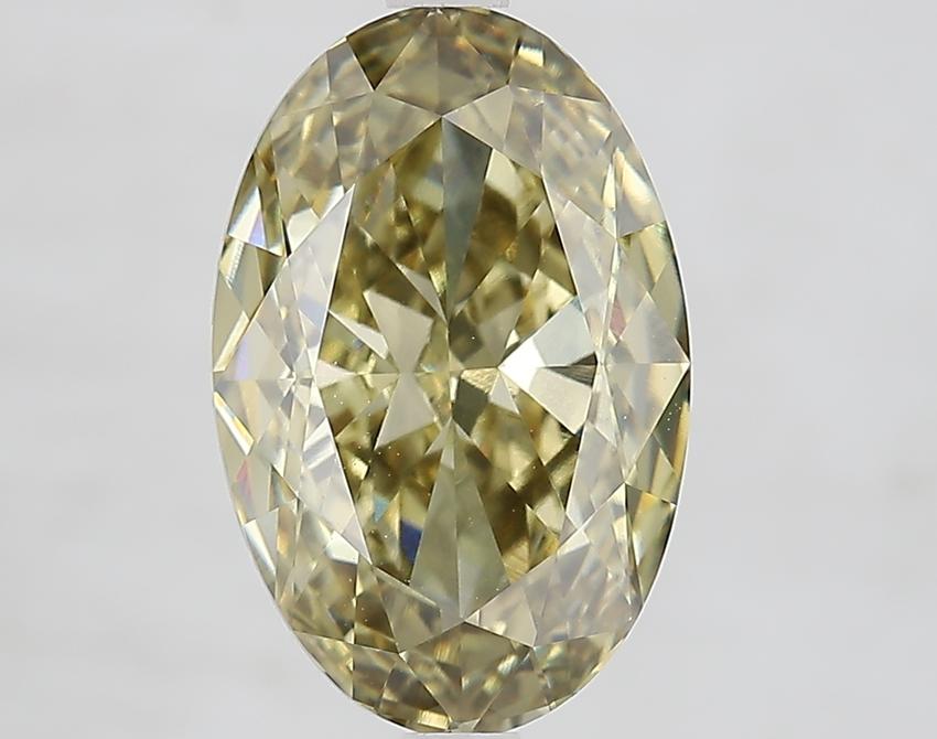 5.10 Ct. Fancy Yellow Oval Lab Grown Diamond