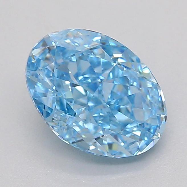 1.01 Ct. Fancy Blue Oval Lab Grown Diamond