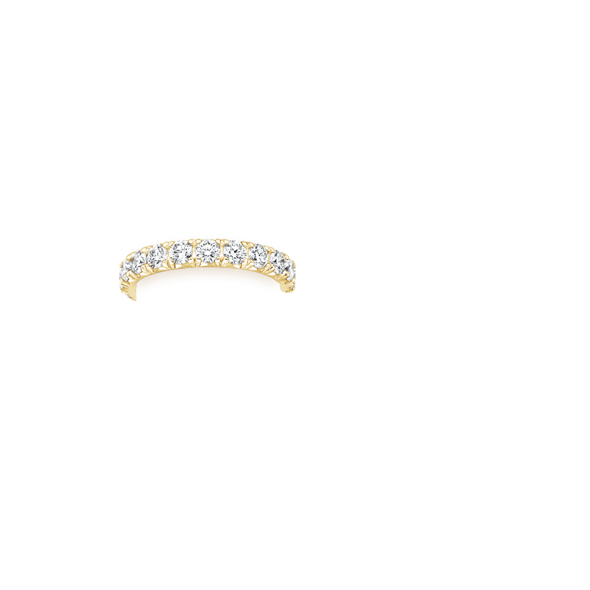 French Pav Eternity Diamond Ring 2 Ct Tw In 18K Yellow Gold   BE2M200ET Yellow Ms Zi 