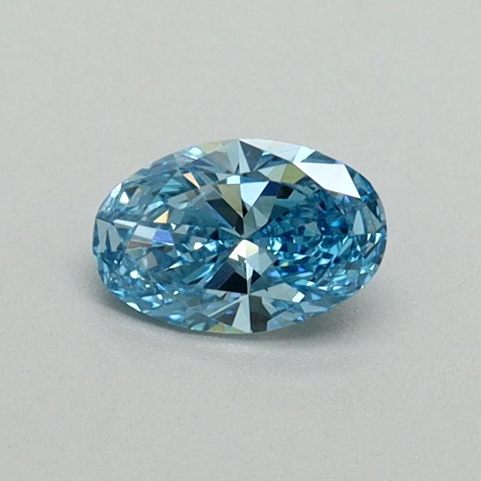 0.31 Ct. Fancy Vivid Blue Oval Lab Grown Diamond