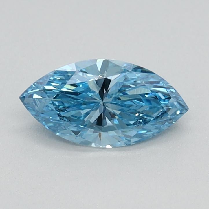0.36 Ct. Fancy Vivid Blue Marquise Lab Grown Diamond