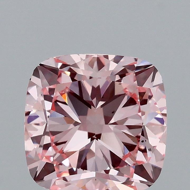 2.08 Ct. Fancy Intense Pink Cushion Lab Grown Diamond