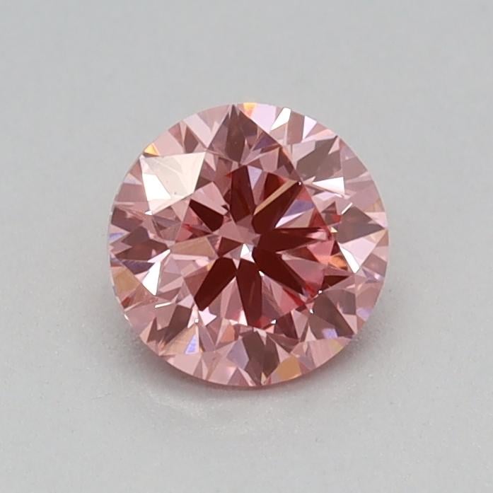 0.3 Ct. Fancy Vivid Pink Round Lab Grown Diamond